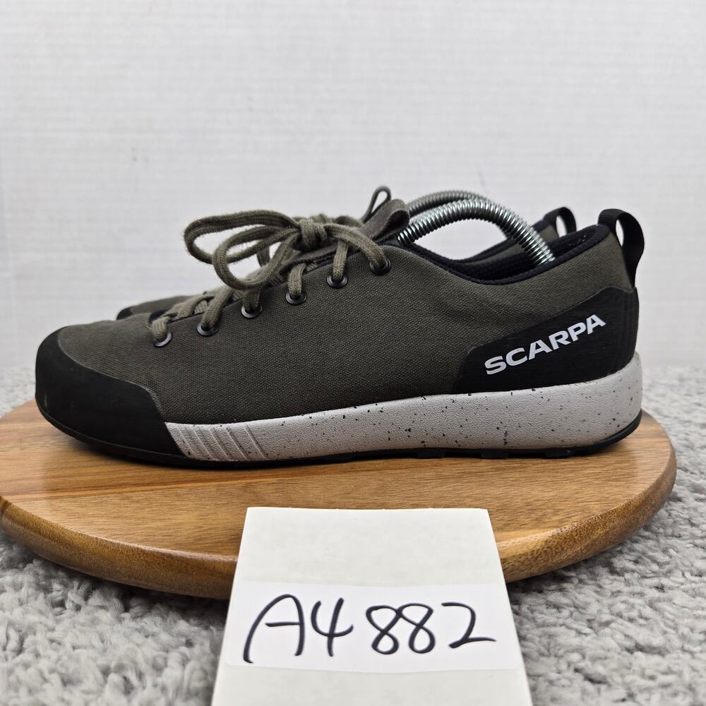Scarpa Mens 9.5 Spirit EVO Gray Canvas Casual Performance Trail Outdoor Shoe